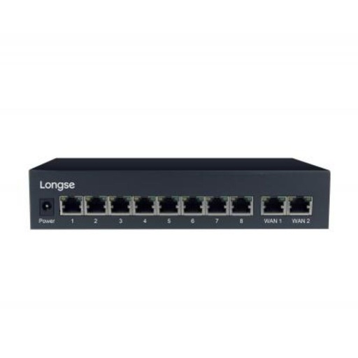 [LG42008P+2G] Switch PoE 8+2 Longse 8xPoE 10/100 + 2 Puertos Wan Gigabit (LONGSE-HT812)