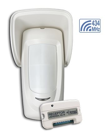 [IR-1000W] Sensor PIR exterior cableado Garnet IR-1000w doble infrarrojo