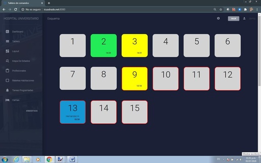 [sistemasmartsos] Sistema de gestión de salas de hospital