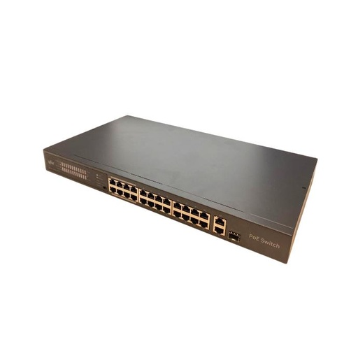 [NSW2010-24T2GC-POE-IN] Switch PoE 24 puertos Uniview 24 PoE 10/100 +2 uplink Gigabit combo SFP - potencia 370w (NSW2010-24T2GC-POE-IN)