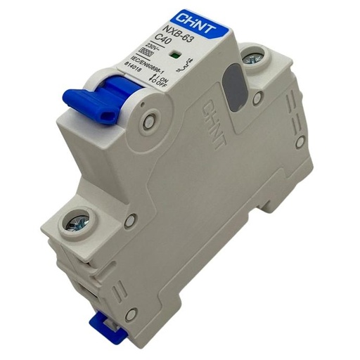 [NXB-63 1P C40 6kA] Termica Unipolar Chint 1x40A 6kA curva C Riel Din