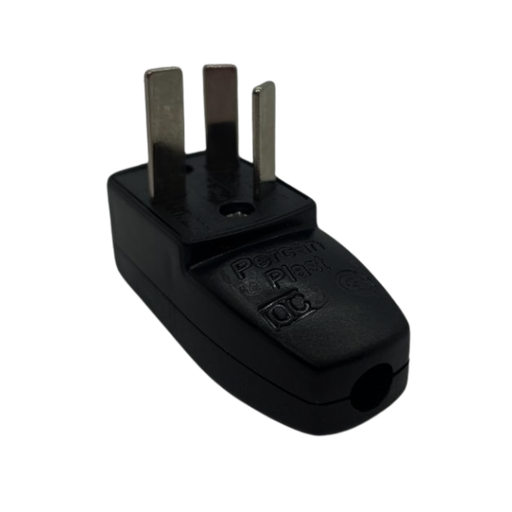 [PP6220MN3] Ficha macho 10A tres polos negra