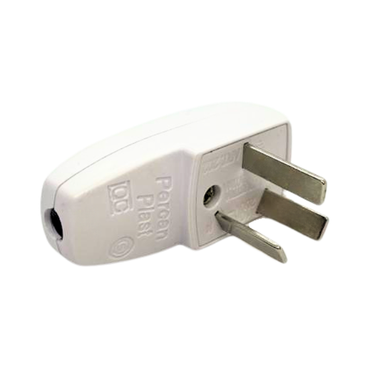 [PP6220MB3] Ficha macho 10A tres polos blanca