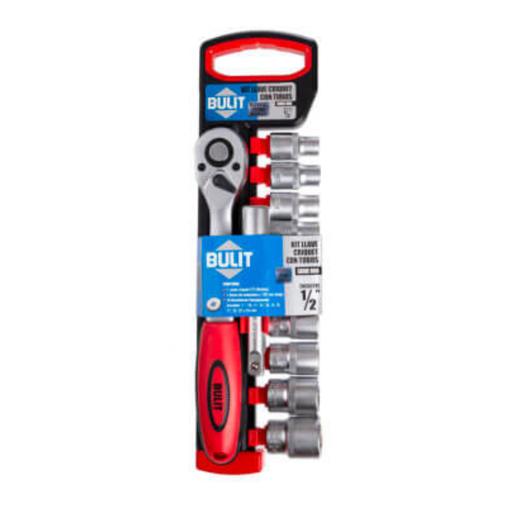 [LLV CR8 1/2 T12] Kit llave criquet Bulit 1/2 con alargue y 10 tubos (LLV CR8 1/2 T12)
