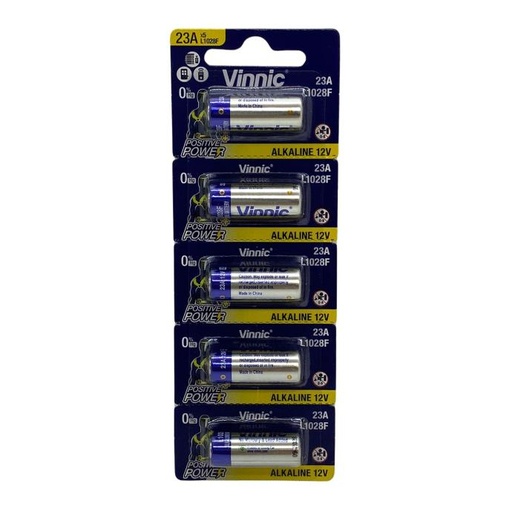 [VI6190A23] Pila alcalina A23 Vinnic 12V x unidad