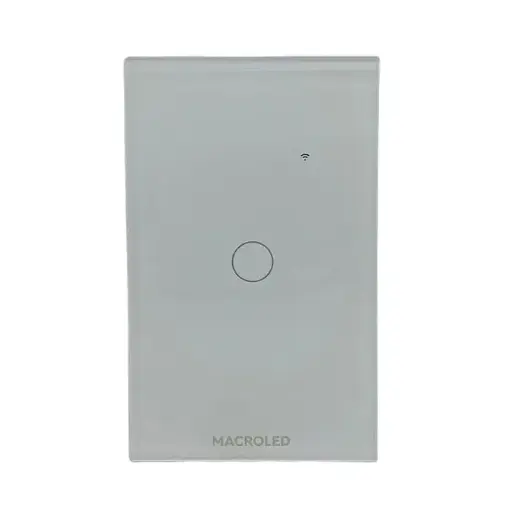 [TSX1B] Tecla de pared smart Macroled tactil de 1 canal blanco (TSX1B)