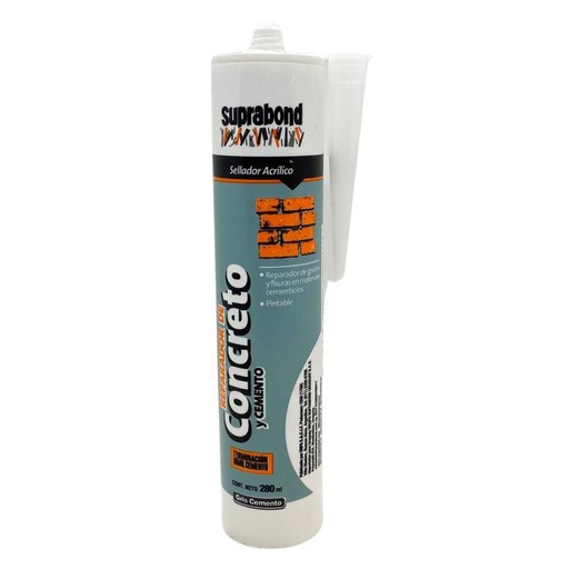 [GMX CTO 280 G] Sellador acrilico Suprabond reparador de concreto y cemento x 280ml (GMX CTO 280 G)