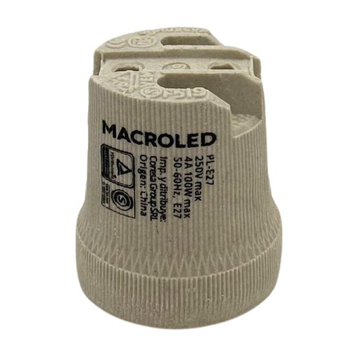 [PL-E27] Portalampara ceramico Macroled E27 (PL-E27)