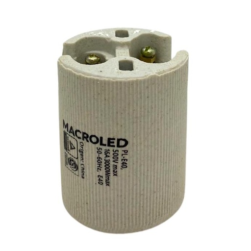 [PL-E40] Portalampara ceramico Goliat Macroled E40 (PL-E40)