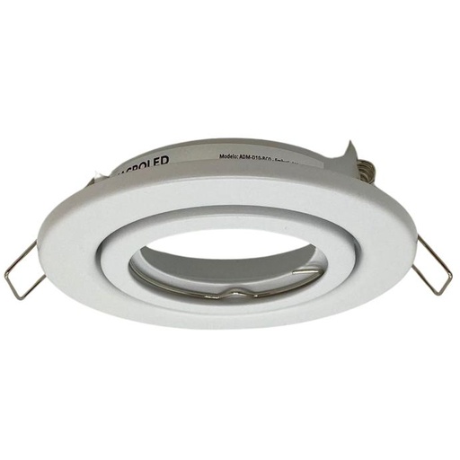 [ADM-D10-BCO] Aro de embutir Macroled para dicroica GU10 movil blanco 10cm (ADM-D10-BCO)
