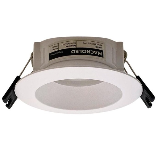 [AERADFR-X1-B-PC] Aro de embutir Macroled para dicroica GU10 antideslumbrante blanco (AERADFR-X1-B-PC)