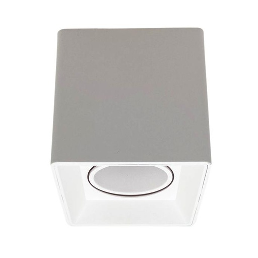 [APCDL-X1-B-PC] Plafon cuadrado Macroled para dicroica GU10 movil blanco (APCDL-X1-B-PC)