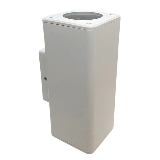 [AECB-X2] Artefacto de aplicar cuadrado Macroled exterior bidireccional GU10 9W blanco (AECB-X2)