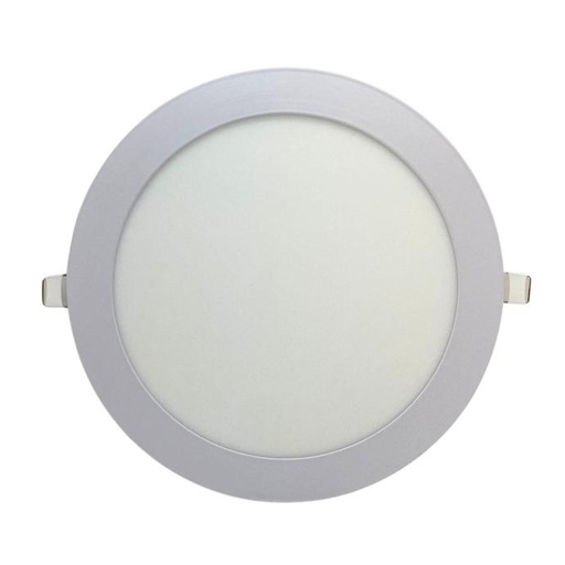 [PER18CW] Panel flat circular Macroled de embutir 18W frío blanco (PER18CW)