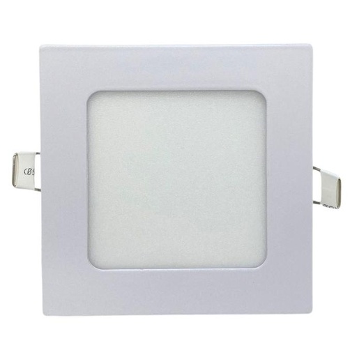 [PEC06WW] Panel flat cuadrado Macroled de embutir 6W cálido blanco (PEC06WW)
