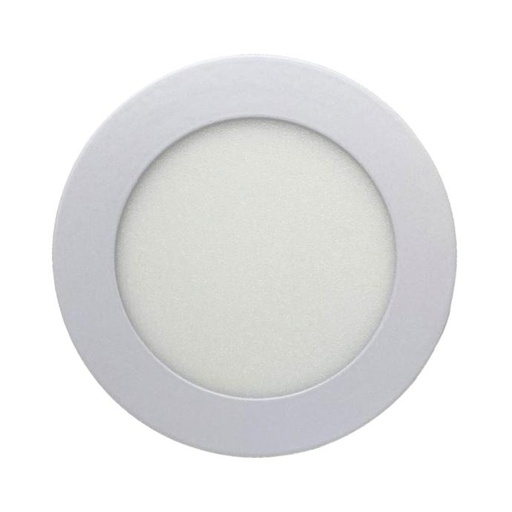 [PR06WW] Panel plafón circular Macroled de embutir 6W cálido blanco (PR06WW)