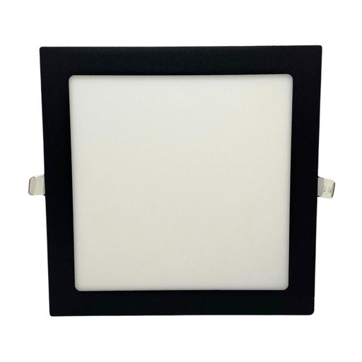 [NPEC18CW] Panel flat cuadrado Macroled 18W frio negro (NPEC18CW)