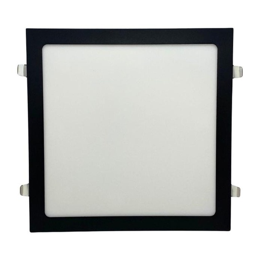 [NPEC24WW] Panel flat cuadrado Macroled 24W calido negro (NPEC24WW)