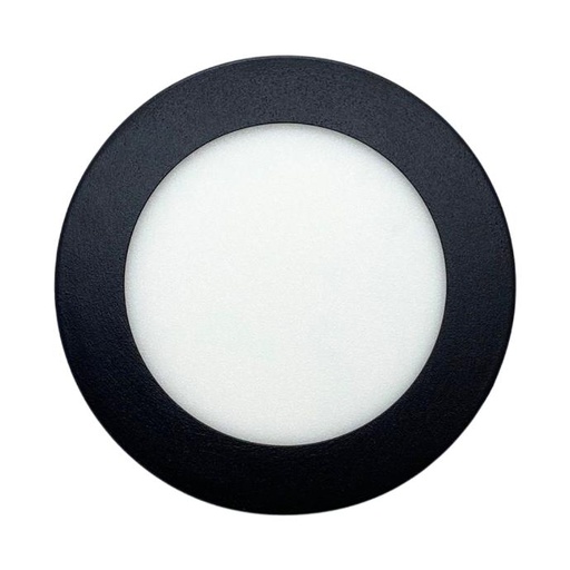[NPR06CW] Panel plafón circular Macroled de embutir 6W frío negro (NPR06CW)