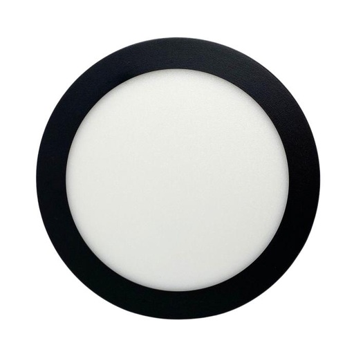 [NPR12WW] Panel plafón circular Macroled de aplicar 12W cálido negro (NPR12WW)