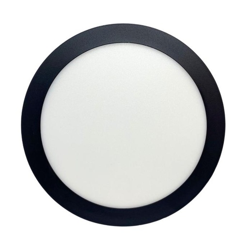 [NPR18WW] Panel plafon circular Macroled 18W calido negro (NPR18WW)