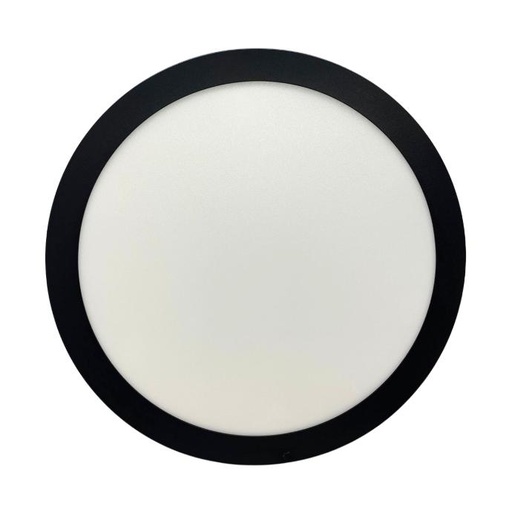 [NPR24WW] Panel plafon circular Macroled 24W calido negro (NPR24WW)