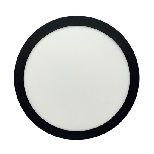 [NPR24CW] Panel plafón circular Macroled de aplicar 24W frío negro (NPR24CW)