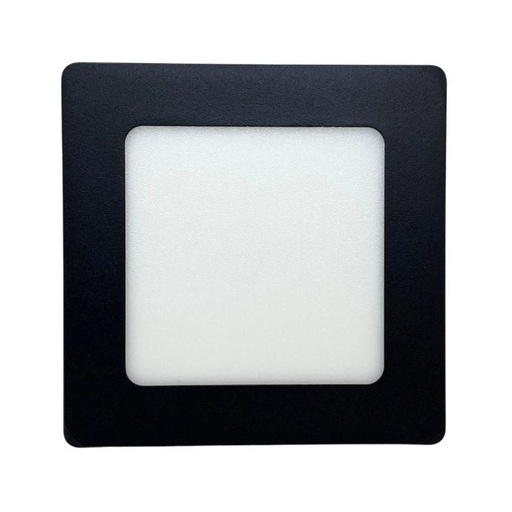 [NPC06CW] Panel plafón cuadrado Macroled 6W de aplicar frío negro (NPC06CW)