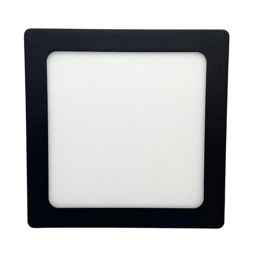 [NPC12WW] Panel plafon cuadrado Macroled 12W calido negro (NPC12WW)