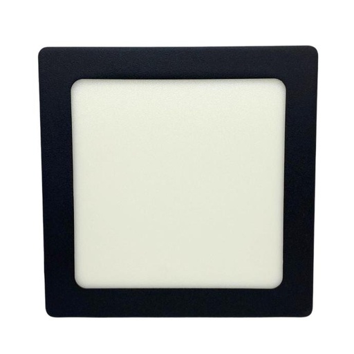 [NPC12CW] Panel plafon cuadrado Macroled 12W frio negro (NPC12CW)