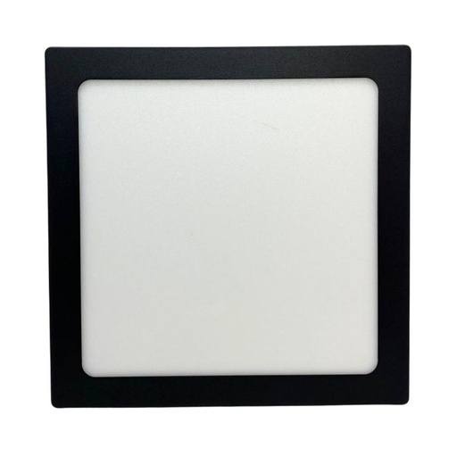 [NPC18WW] Panel plafon cuadrado Macroled 18W calido negro (NPC18WW)