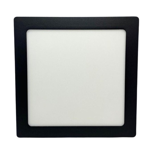 [NPC18CW] Panel plafon cuadrado Macroled 18W frio negro (NPC18CW)