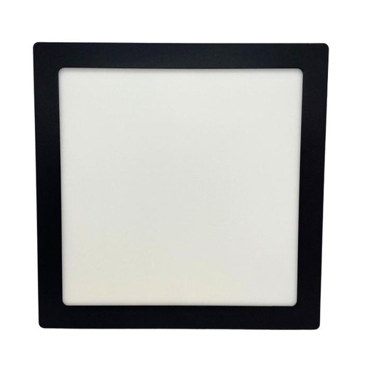 [NPC24CW] Panel plafon cuadrado Macroled 24W frio negro (NPC24CW)