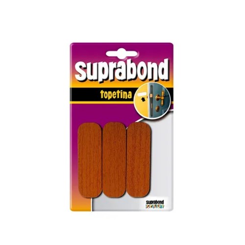 [TPR SM] Topetina autoadhesiva rectangular Suprabond simil madera x 3u (TPR SM)