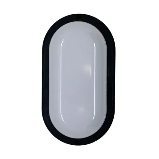 [TO-MN-12W-WW] Tortuga LED oval Macroled 12W calido marco negro (TO-MN-12W-WW)