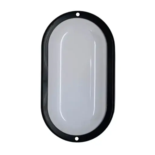 [TO-MN-12W-CW] Tortuga LED oval Macroled 12W frio marco negro (TO-MN-12W-CW)