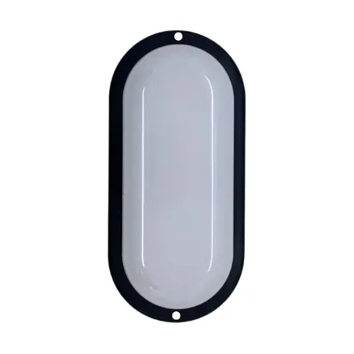 [TO-MN-18W-WW] Tortuga LED oval Macroled 18W calido marco negro (TO-MN-18W-WW)