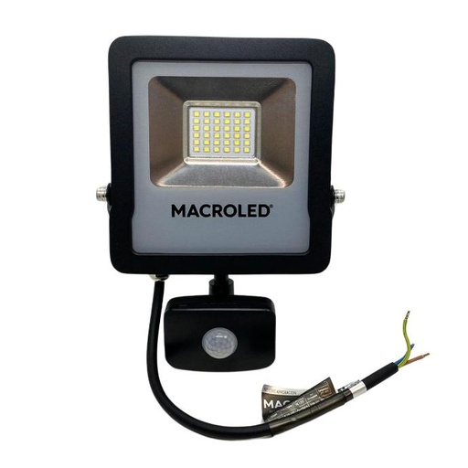 [SFLSV2-30CW] Reflector LED PRO Macroled 30W con sensor de movimiento frio IP65 (SFLSV2-30CW)