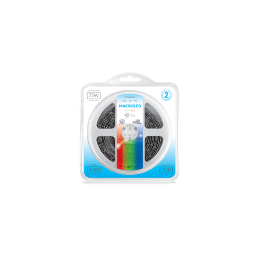 [RGB-B300-FW12-IP20] Tira LED 5m RGB 5050 Macroled 300 LEDs 12V (RGB-B300-FW12-IP20)