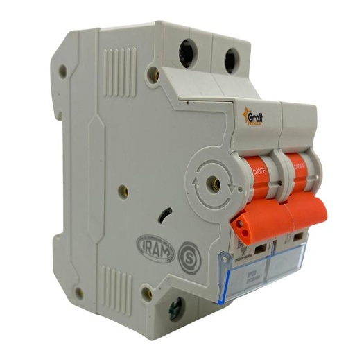 [TG-2P16A6KA] Termica Gralf 2P 16A 6KA Riel Din (EPB-63ME2PC1660)