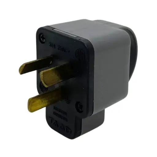 [D-9107] Ficha reforzada macho Taad 250V 20A gris (D-9107)