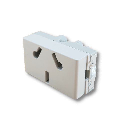 [TD-S-4700] Tomacorriente TAAD extra chato Linea Spot blanco (S-4700)