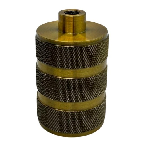 [PLV-NAS-E27-BB] Portalampara Macroled Nashville E27 de aluminio color bronce brillante (PLV-NAS-E27-BB)
