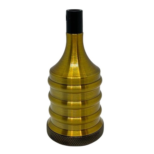 [PLV-DIX-E27-BB] Portalampara Macroled Dixon E27 de aluminio color bronce brillante (PLV-DIX-E27-BB)