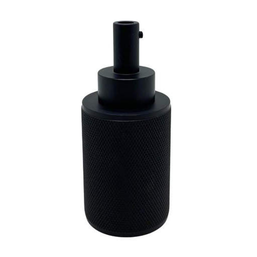 [PLV-VAN-E27-NE] Portalampara Macroled Vancouver E27 de aluminio color negro (PLV-VAN-E27-NE)