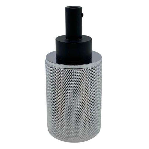 [PLV-VAN-E27-CR] Portalampara Macroled Vancouver E27 de aluminio color cromo (PLV-VAN-E27-CR)