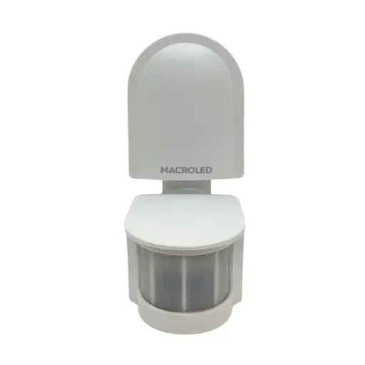 [SMPB-180-12M-IP44] Sensor de movimiento de pared Macroled 12m de alcance (SMPB-180-12M-IP44)