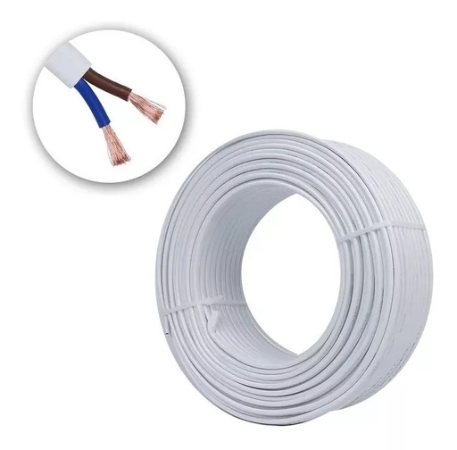 [TBP-02015-MF-B] Cable Bajo plomo vaina blanca Epuyen 2x1,50 mm² (x metro)