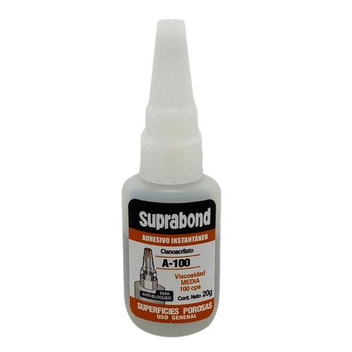 [CIA A-100 20] Adhesivo cianoacrilato A-100 superficies porosas (CIA A-100 20)