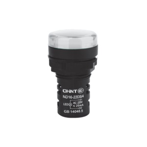 [ND16-22DS/4 230V WHT] Ojo de buey Chint 22mm color blanco 230V